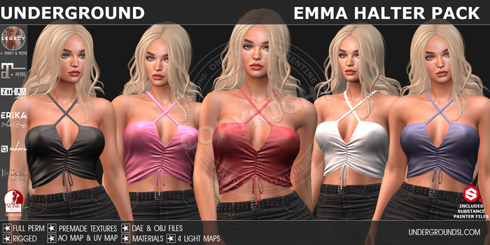 [UG MESH] EMMA HALTER PACK (DAE) - FULL PERM