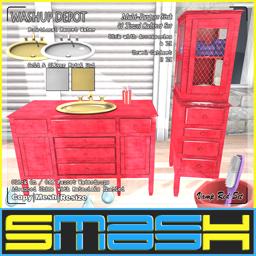SMASH - Washup Depot (Vamp Red Set)