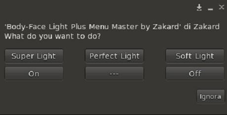 Second Life Marketplace - Body-Face Perfect Light PLUS HUD Menu by Zakard