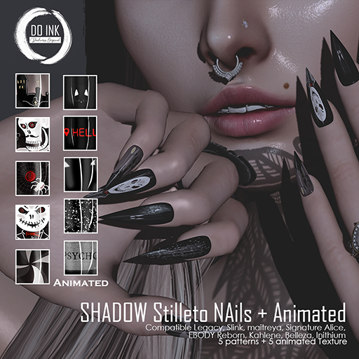 DO INK SHADOW STILLETO NAILS