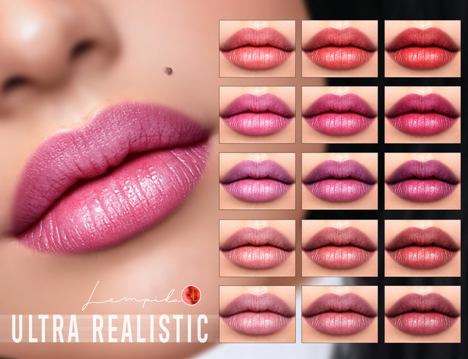 Lempika - 15 Lips Ultra Realistic Lelutka Evox #30