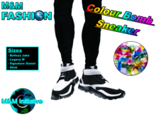 M&M Fashion - Colour Bomb Sneaker - White