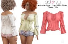 adorsy - Debbie Top Coral - Maitreya/Legacy/Lara Petite/Kupra