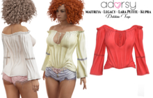 adorsy - Debbie Top Red - Maitreya/Legacy/Lara Petite/Kupra