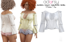adorsy - Debbie Top White - Maitreya/Legacy/Lara Petite/Kupra