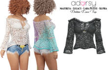 adorsy - Debbie Lace Top Black - Maitreya/Legacy/Lara Petite/Kupra
