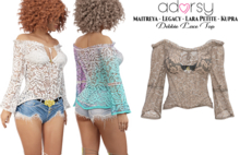 adorsy - Debbie Lace Top Brown - Maitreya/Legacy/Lara Petite/Kupra