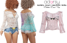 adorsy - Debbie Lace Top Soft Pink - Maitreya/Legacy/Lara Petite/Kupra