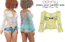 adorsy - Debbie Lace Top Yellow - Maitreya/Legacy/Lara Petite/Kupra