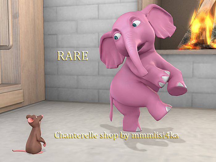 16-Mutresse-Terrified-Charming Elephants RARE