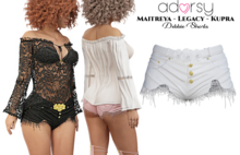 adorsy - Debbie Shorts White - Maitreya/Legacy/Kupra