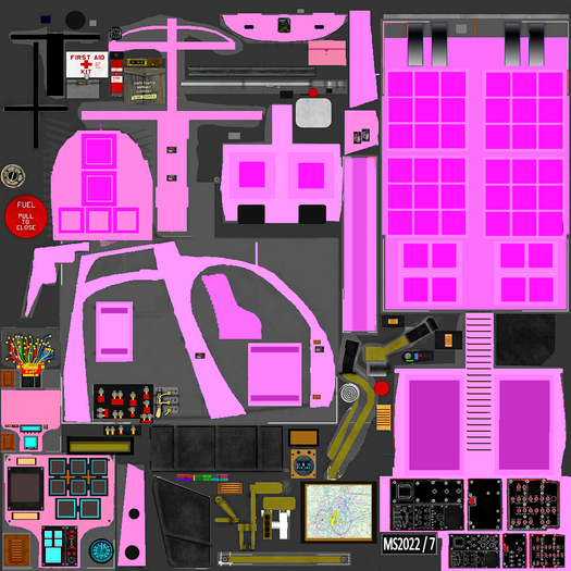 MD500 interior paint Pretty Pink