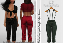 Esther Capri Pants Green - Maitreya Lara, Lara Petite, Kupra, Legacy, Reborn, Juicy - FashionNatic