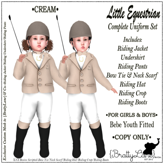 {BL}LE Complete Outfit-BBY-Cream
