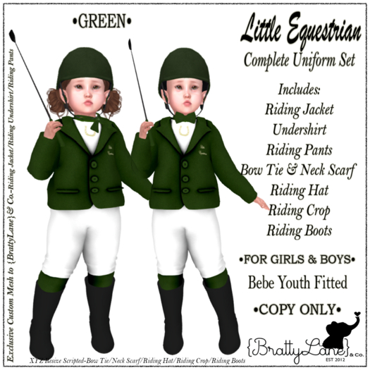 {BL}LE Complete Outfit-BBY-Green