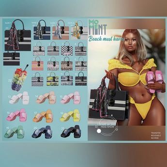 Second Life Marketplace - 25. MVT - Beachy tote - Nude RARE