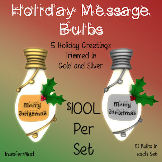 White Chirstmas Bulb (Transfer)