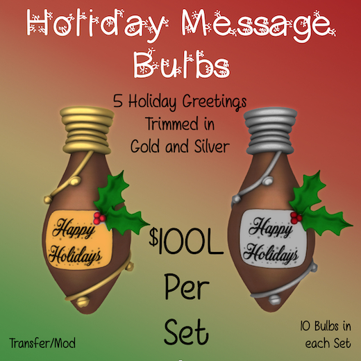 Copper Chirstmas Bulb (Transfer)