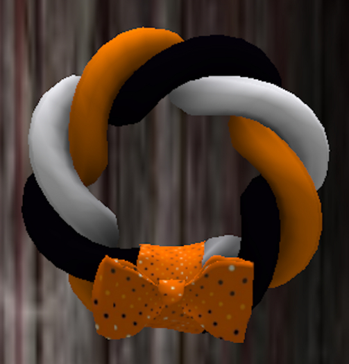 Halloween Dots 2 Braided Wreath