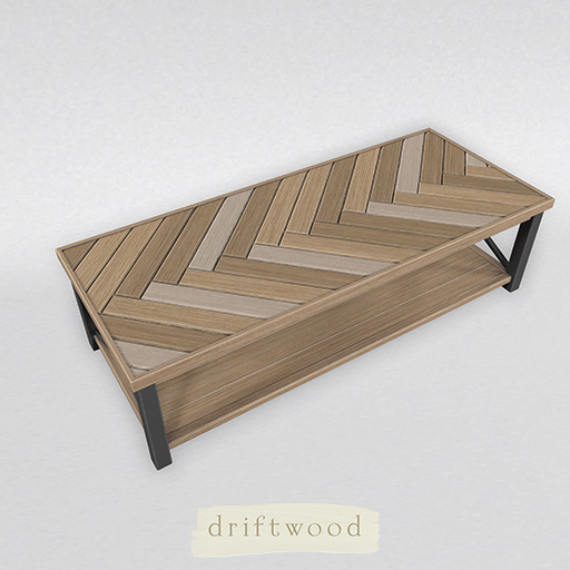 driftwood. Brighton Coffee Table. Light.