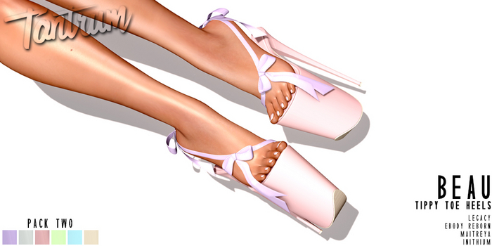 Tantrum - Beau Tippy Toe Heels - Pack Two 