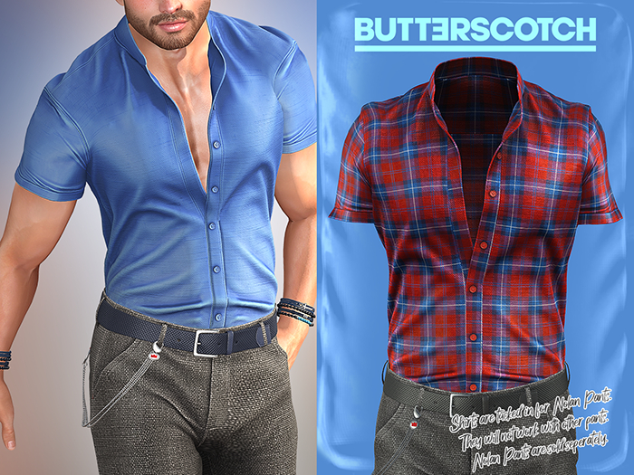 BUTTERSCOTCH . Nolan Shirt {T01.TartanRed}
