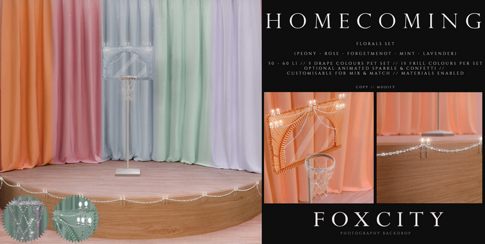 FOXCITY. Photo Booth - Homecoming (Florals)