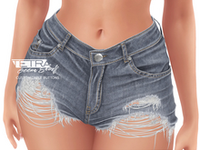 TETRA - Geena ripped shorts (Moon)