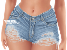 TETRA - Geena ripped shorts (Sky)