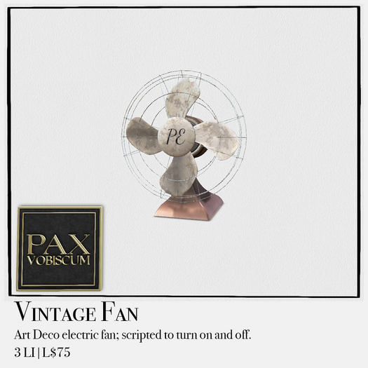 Pax Vintage Fan