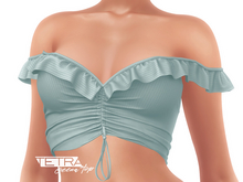 TETRA - Geena ruffle top (Mint)
