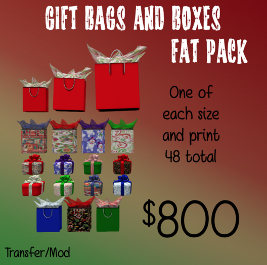 Gift Bags and Boxes Fat Pack (Transfer)