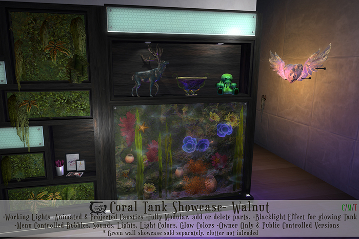 [CC] Coral Tank Showcase- Walnut