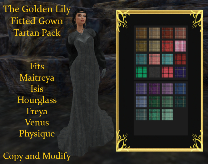 *TGL* Fitted Gown ~ Tartan Pack