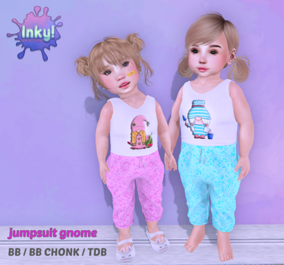 Inky! jumpsuit gnome mint