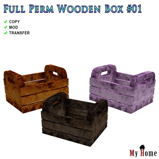 [My Home] Full Perm Wooden Box #01
