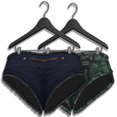 VINYL - Fale Booty Shorts Pak Darkest Blue V2
