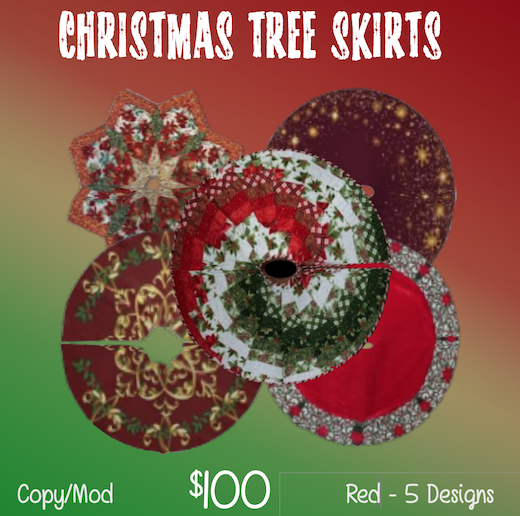 Christmas Tree Skirt Red (Copy)