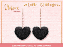 Vincue / Lovie Earrings - Noir