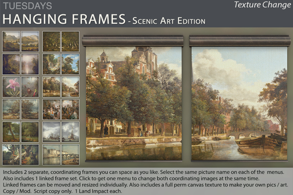 Tuesdays Canvas Half Frame - Scenic