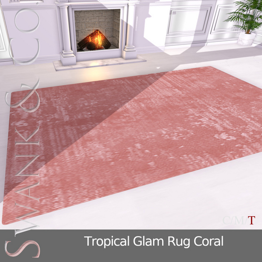 Swank & Co. Tropical Glam Rug Coral 