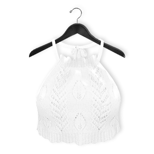 Mimikri - Mia Halterneck Top white