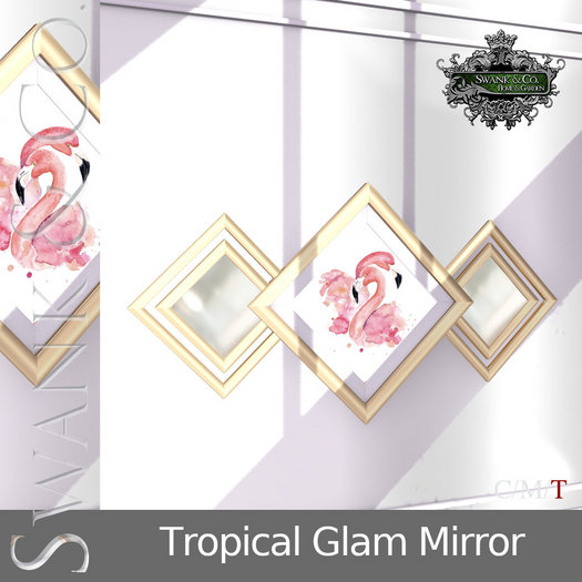 Swank & Co. Tropical Glam Mirror 