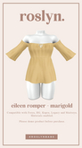 roslyn. eileen romper. banana [unpack]