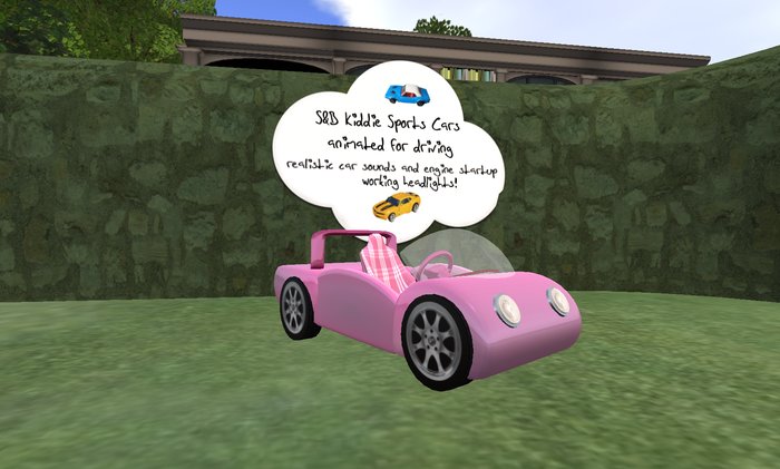 S&B Pink Kids Car Boxed