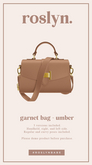 roslyn. garnet bag. umber [unpack]