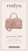 roslyn. garnet bag. blush [unpack]