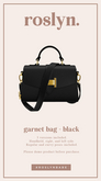 roslyn. garnet bag. black [unpack]