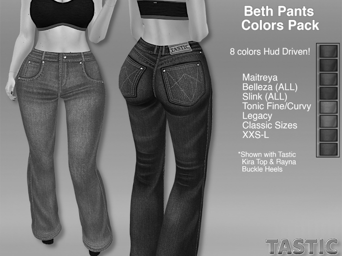 Tastic-Beth Pants Colors Pack Demo