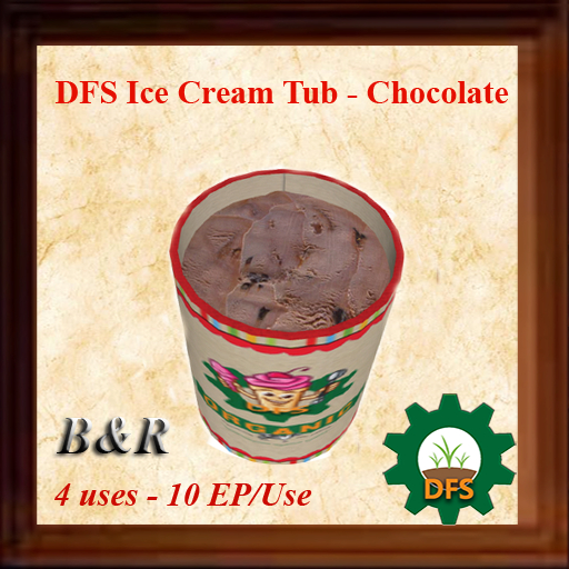 DFS Ice Cream Tub - Chocolate -- Actual Item --